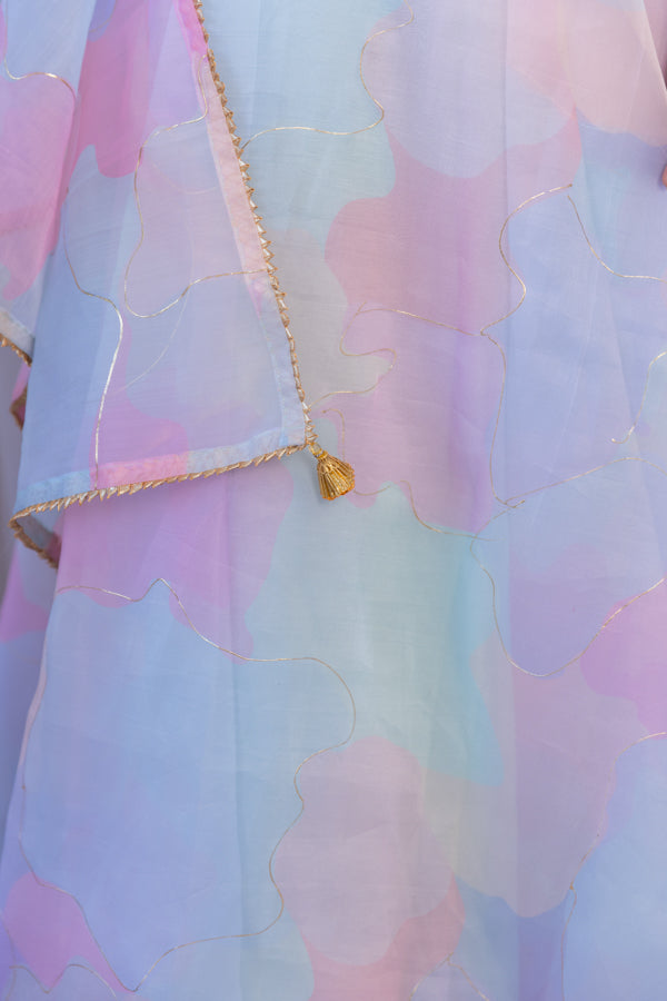 Arti Chauhan Pastel Dream Organza Anarkali