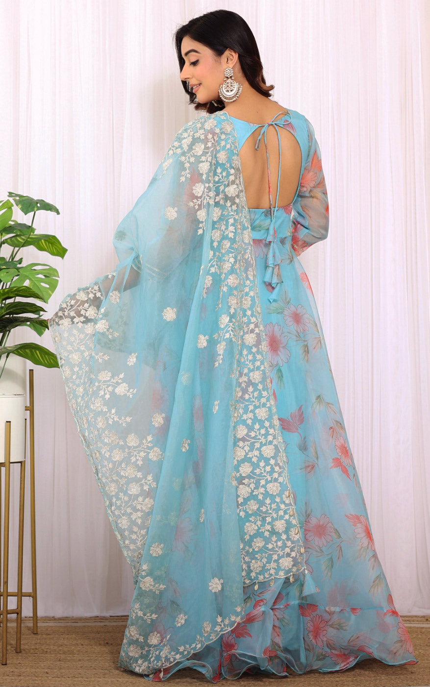 Avani Dixit Gulnar Organza Anarkali With Dori Work Organza Dupatta