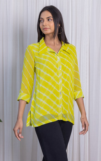 Green Leheriya Shirt