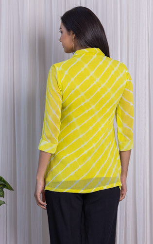 Green Leheriya Shirt