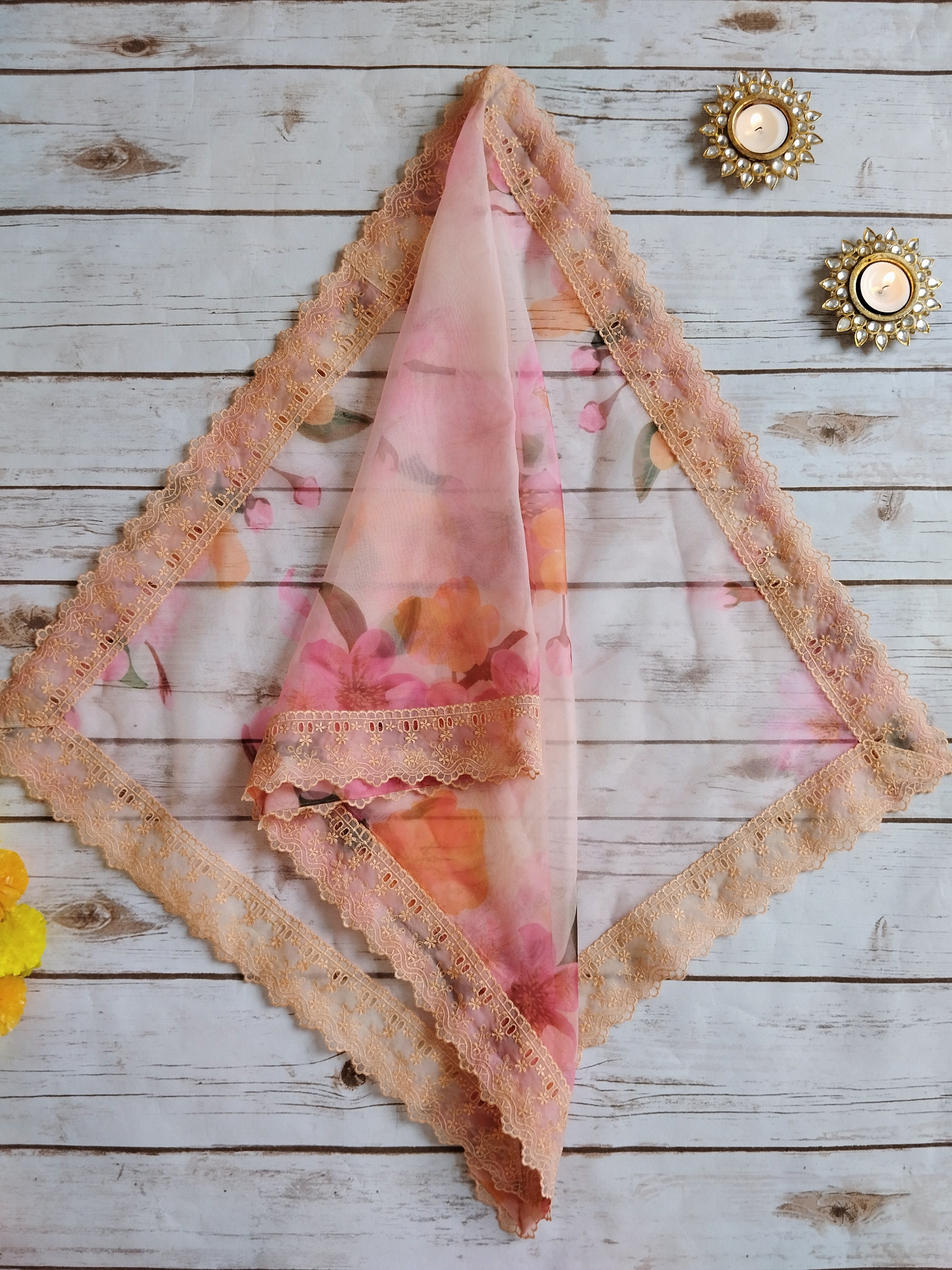 Bloom Floral Organza Kid's Lehenga