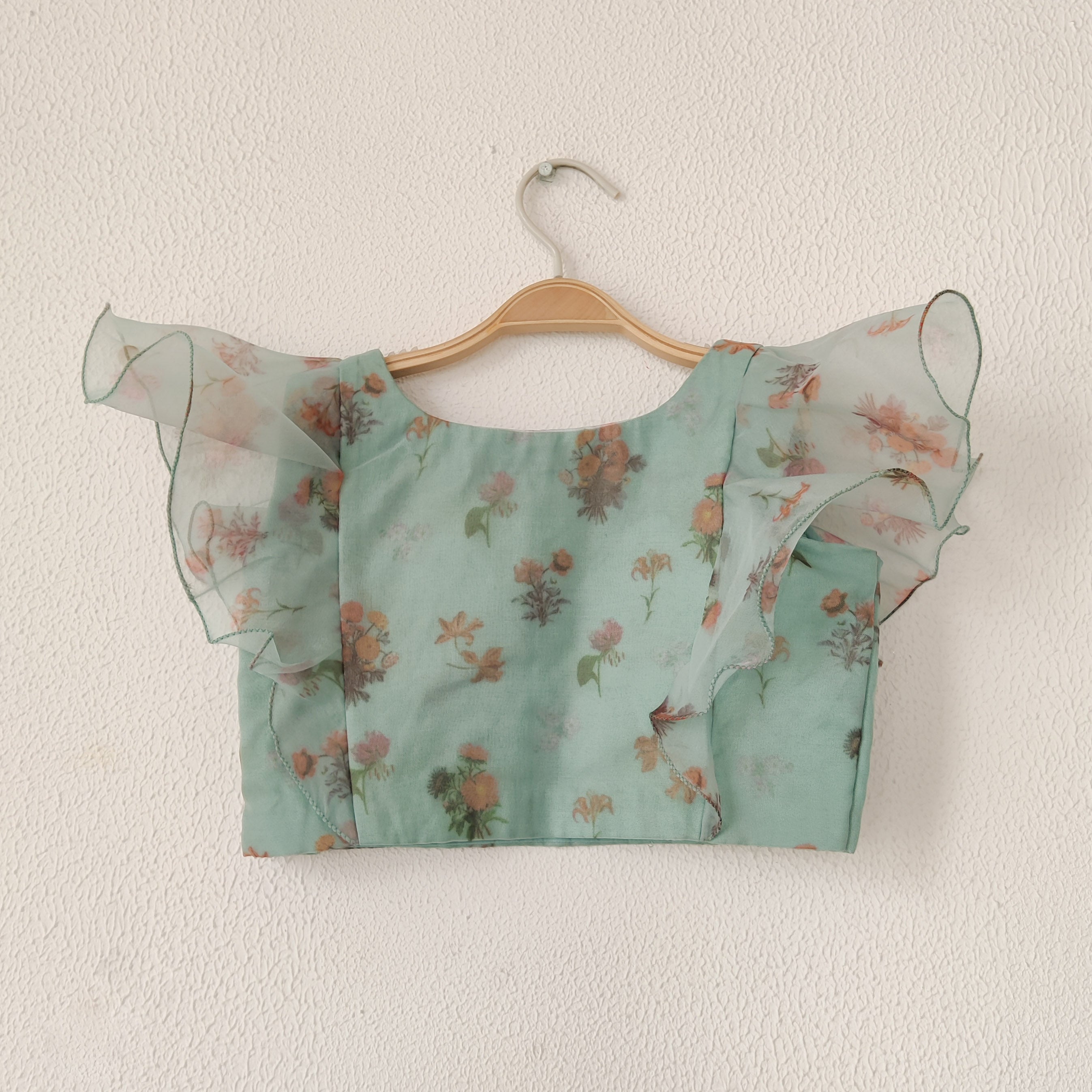 Wildflower Organza Crop-Top Kids Sharara Set