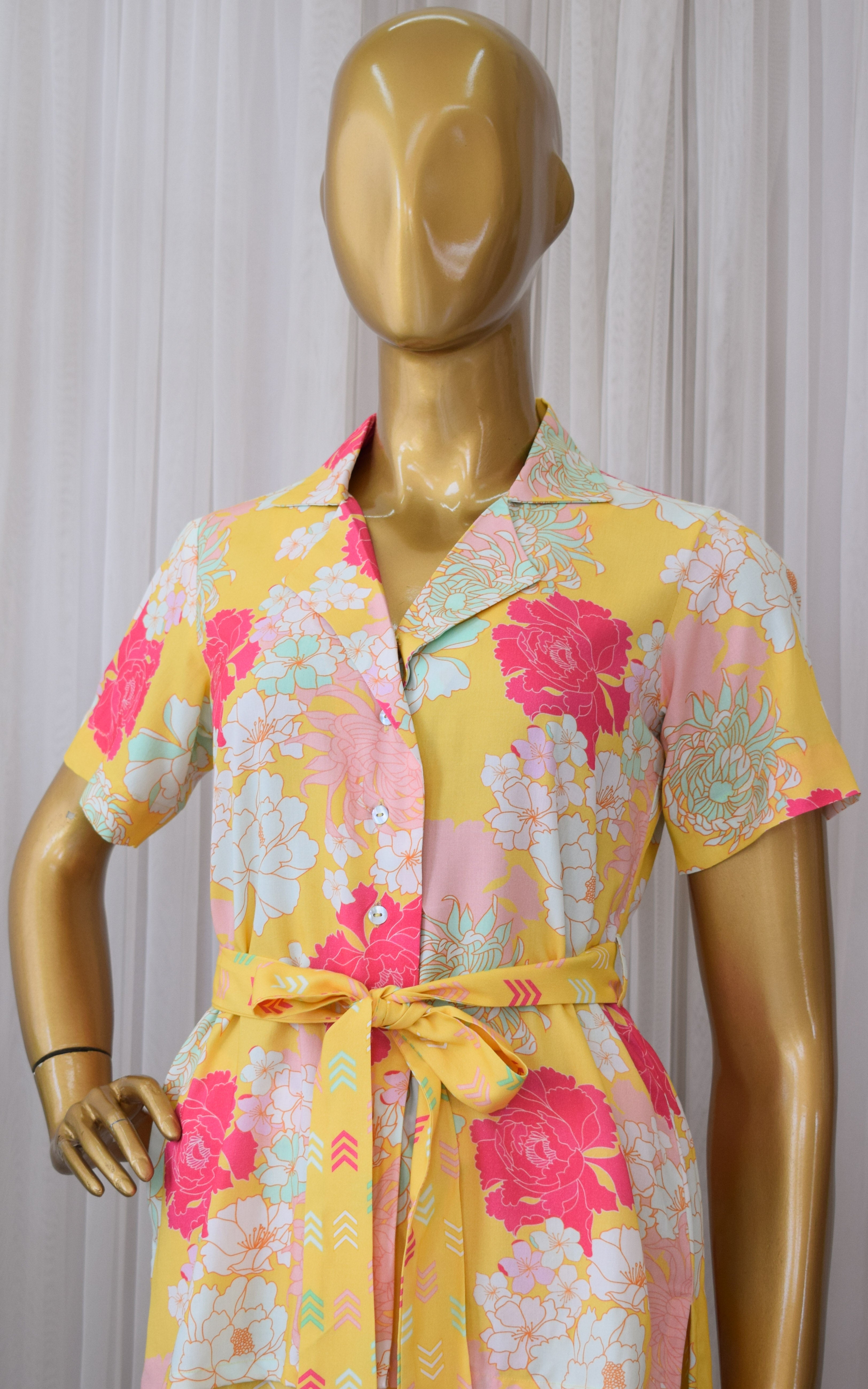 Yellow Printed Cotton Co-ord Set