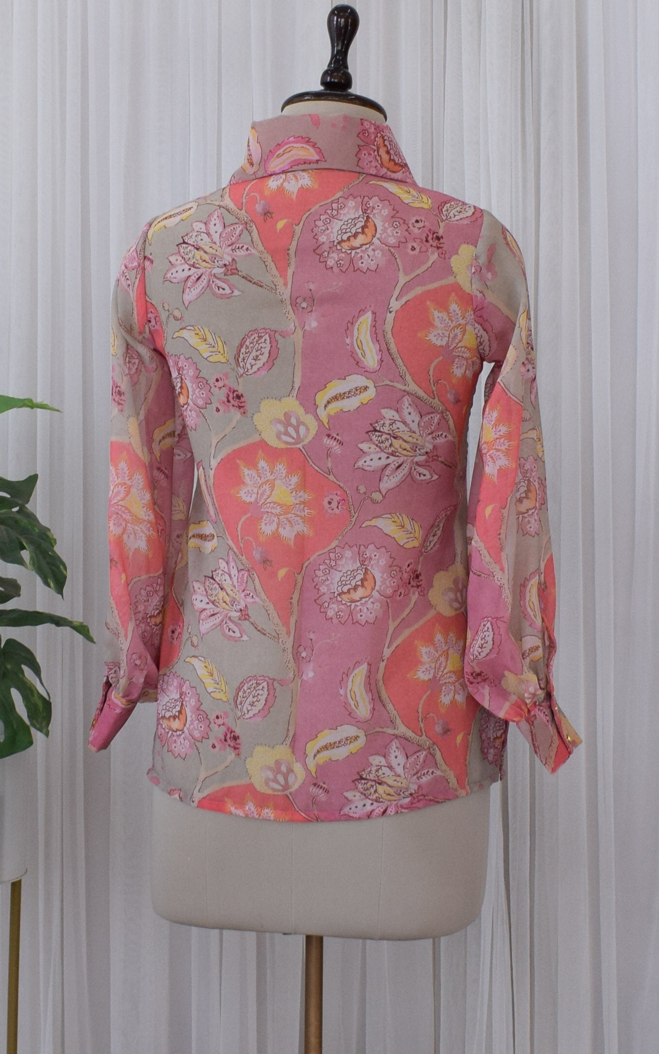 Multicolor Floral Printed Georgette Shirt