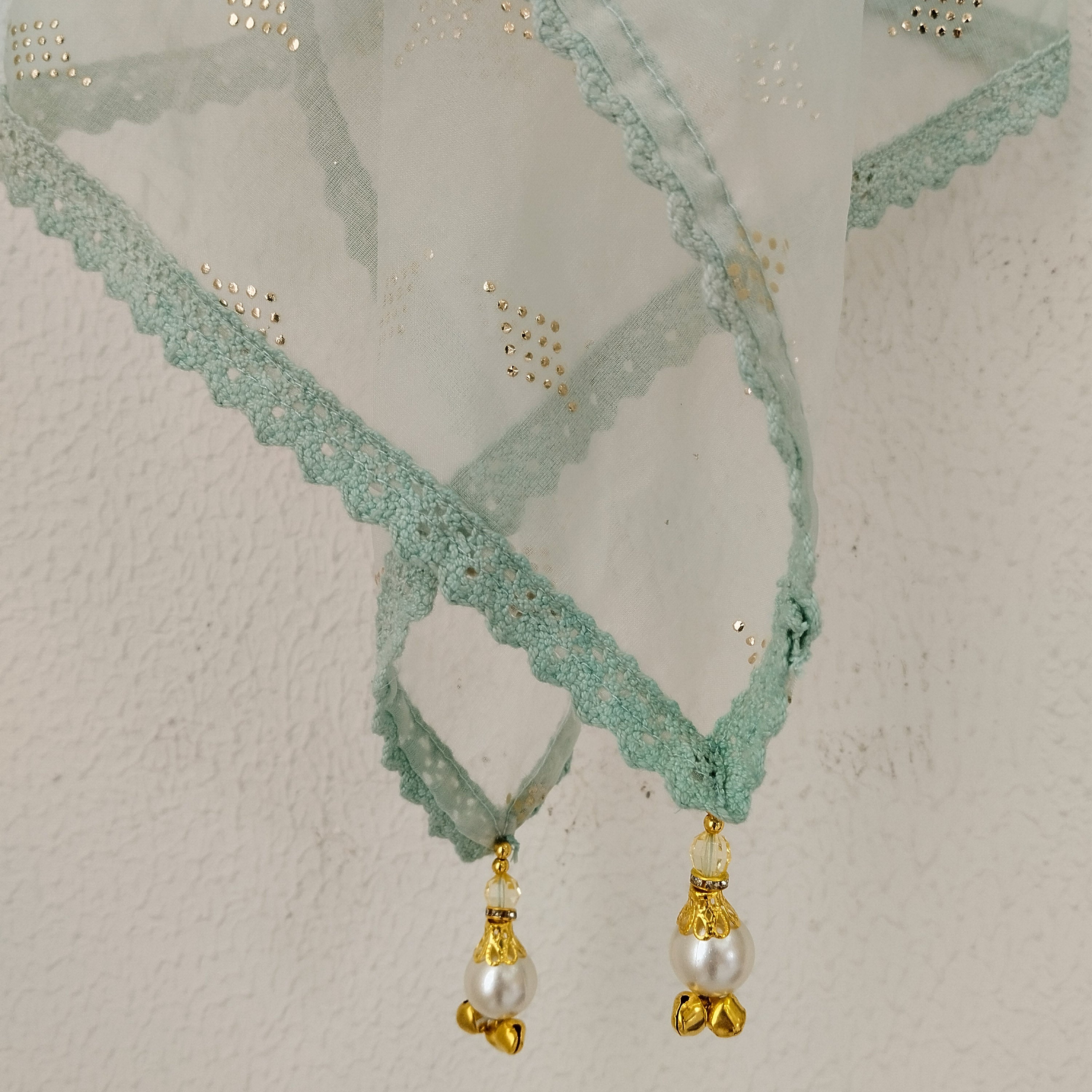 Baby Blue Georgette Kids Sharara Set