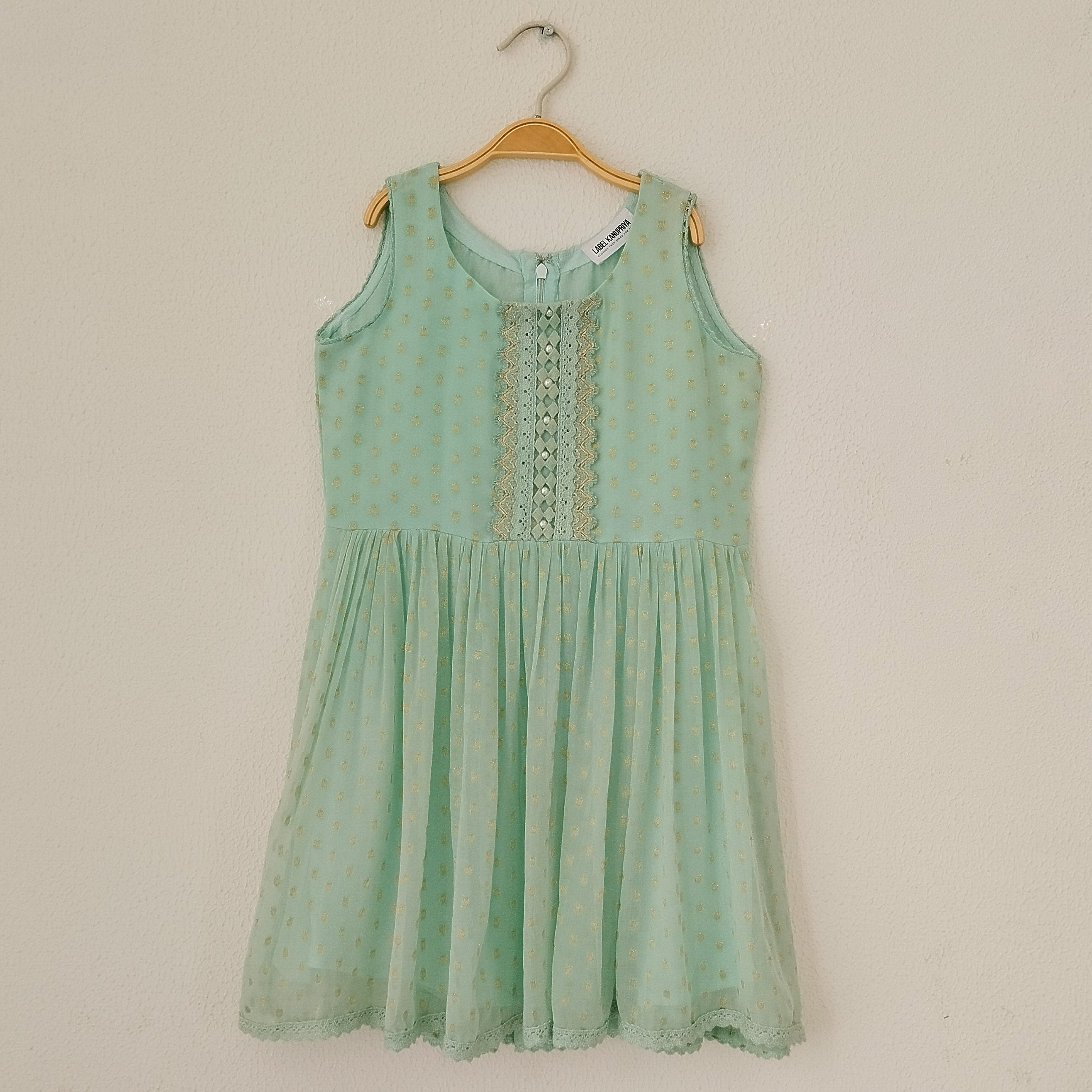Baby Blue Georgette Kids Sharara Set