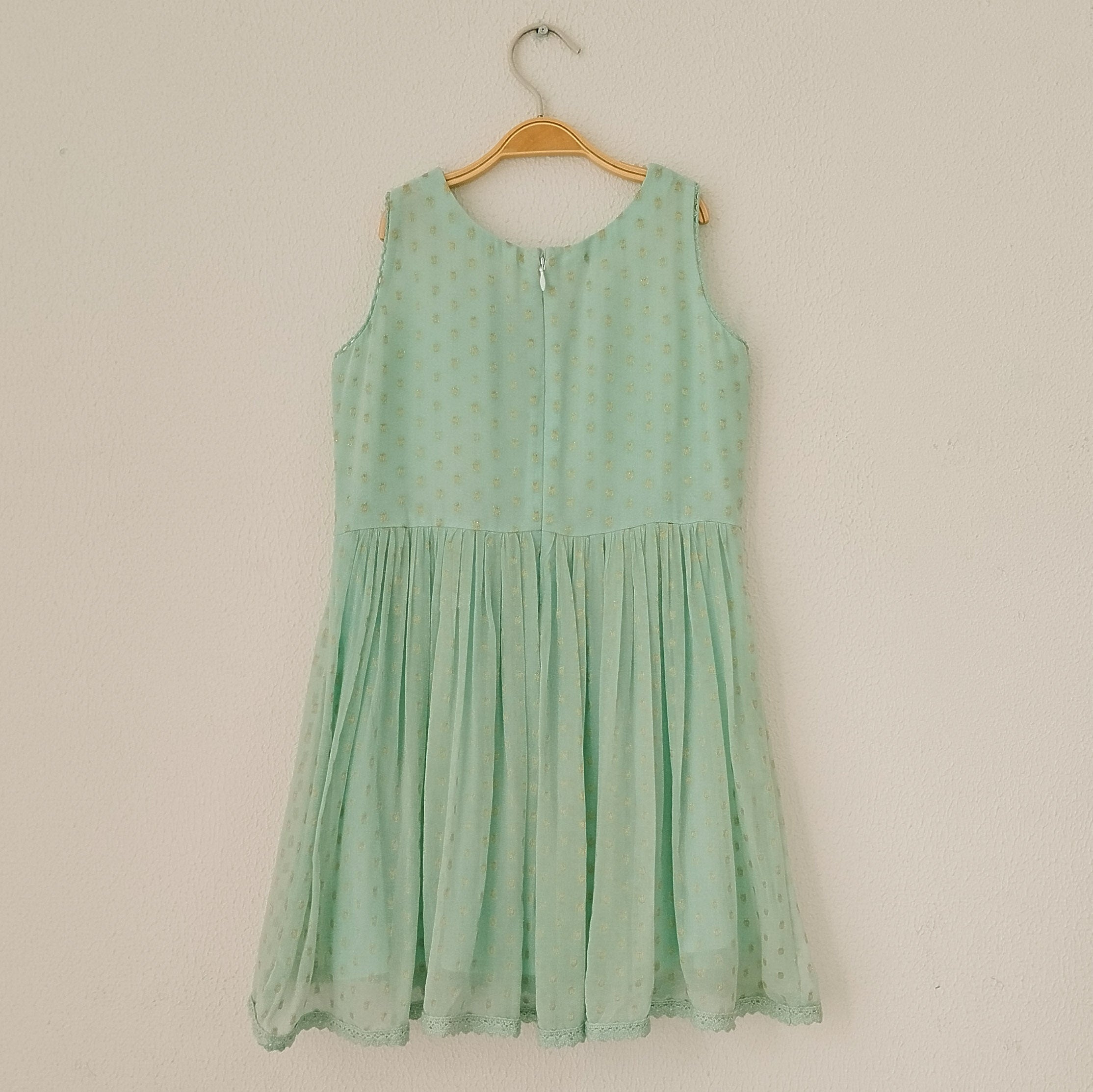 Baby Blue Georgette Kids Sharara Set