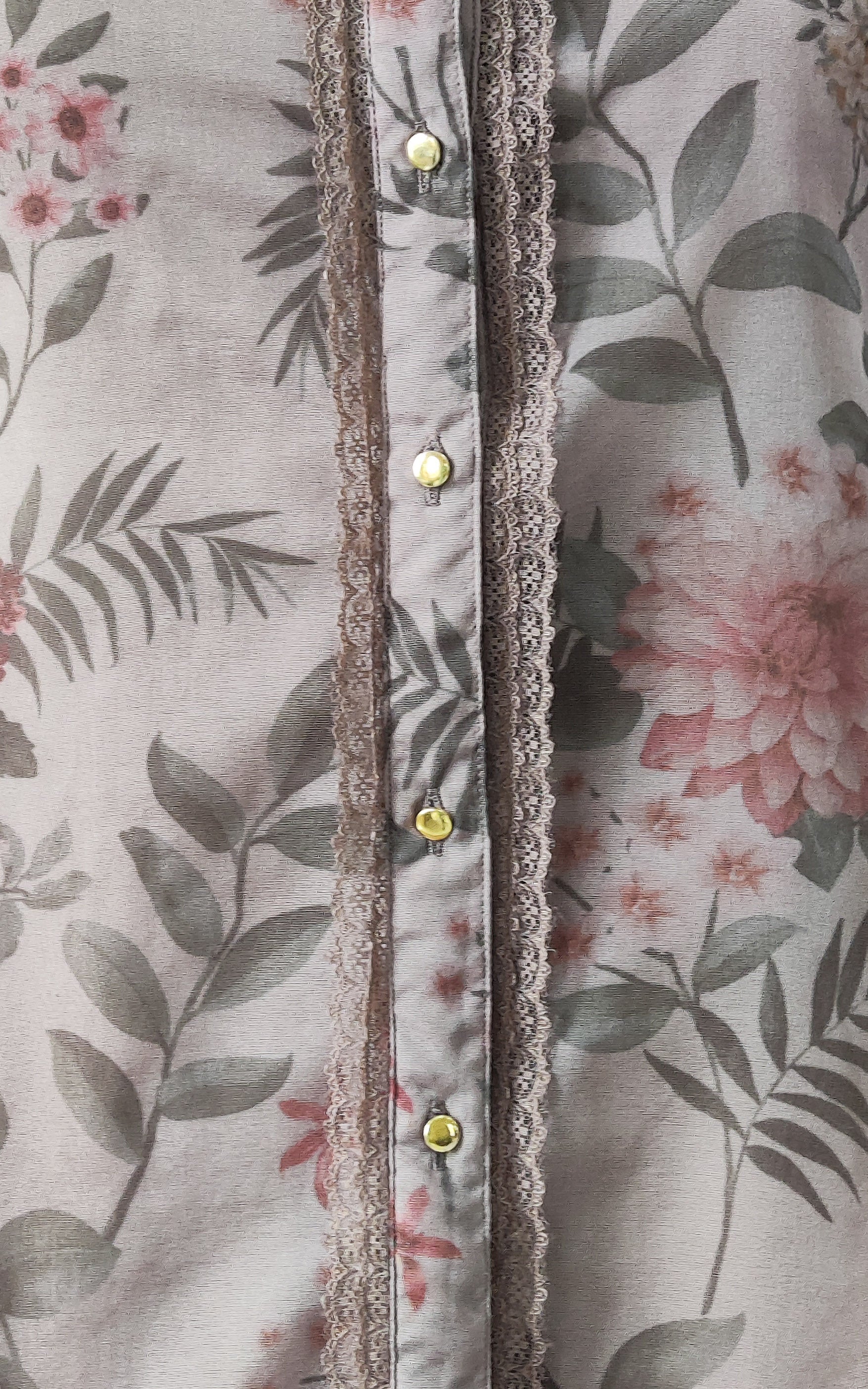 Steel Grey Organza Shirt