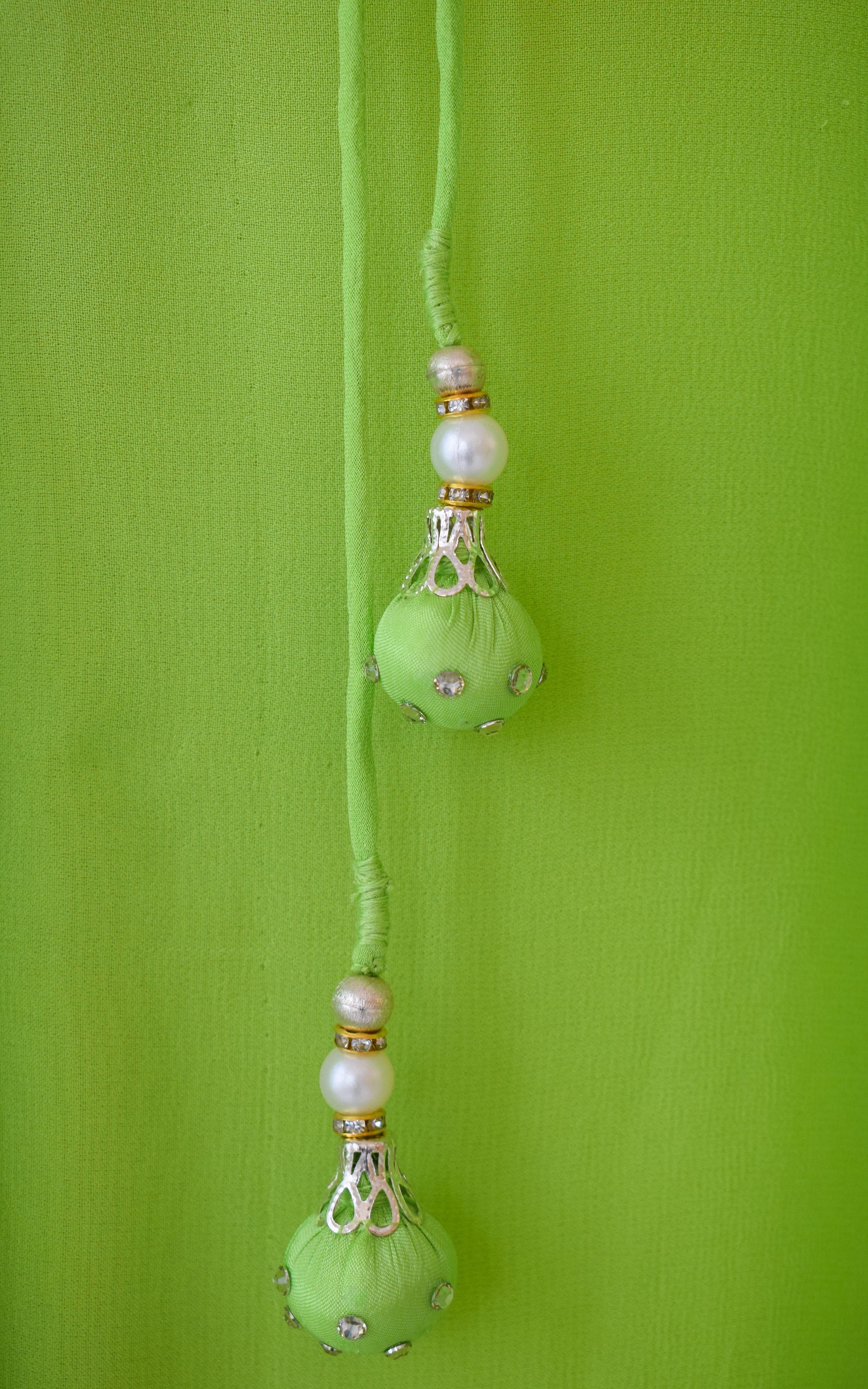Parrot Green Mirrorwork Sharara Set