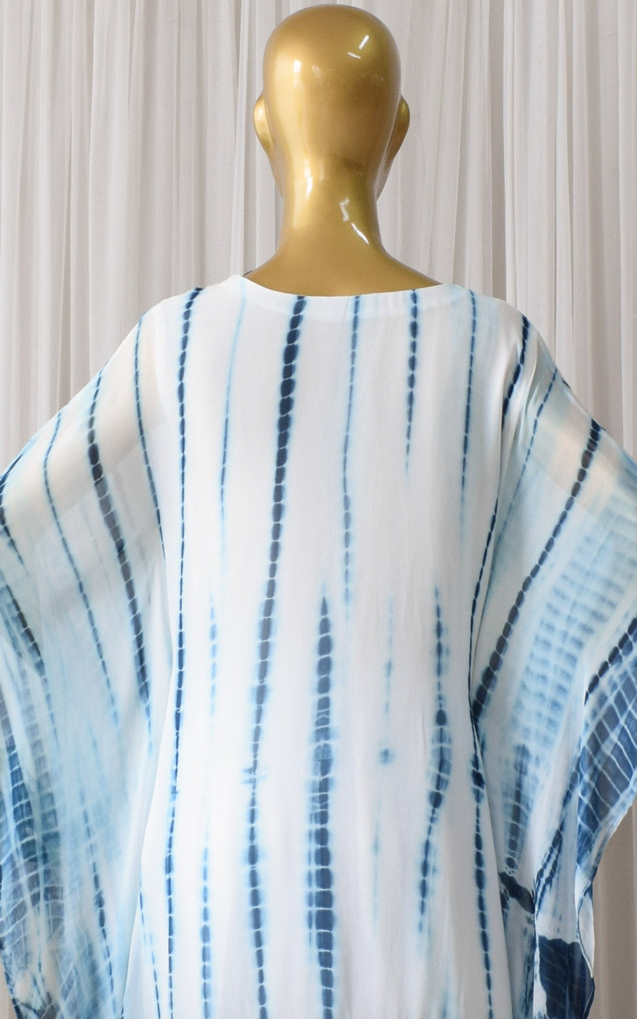 Megha Navy Shibori Kaftan Co-ord Set