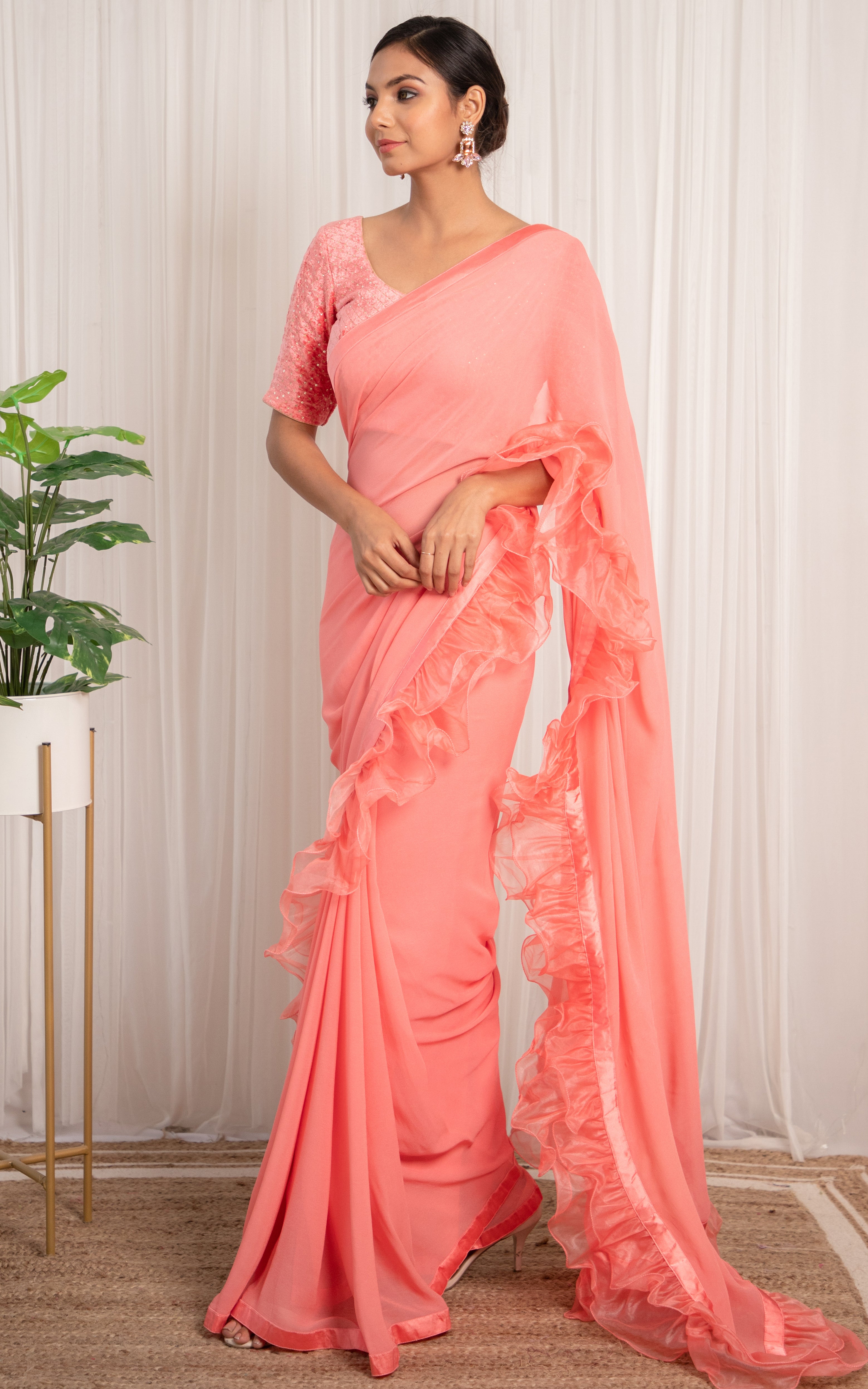 Ruffle Sarees