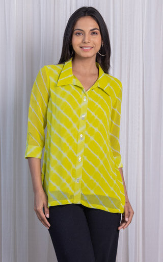 Green Leheriya Shirt