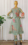 PowderBlue and magenta Organza Co-Ords