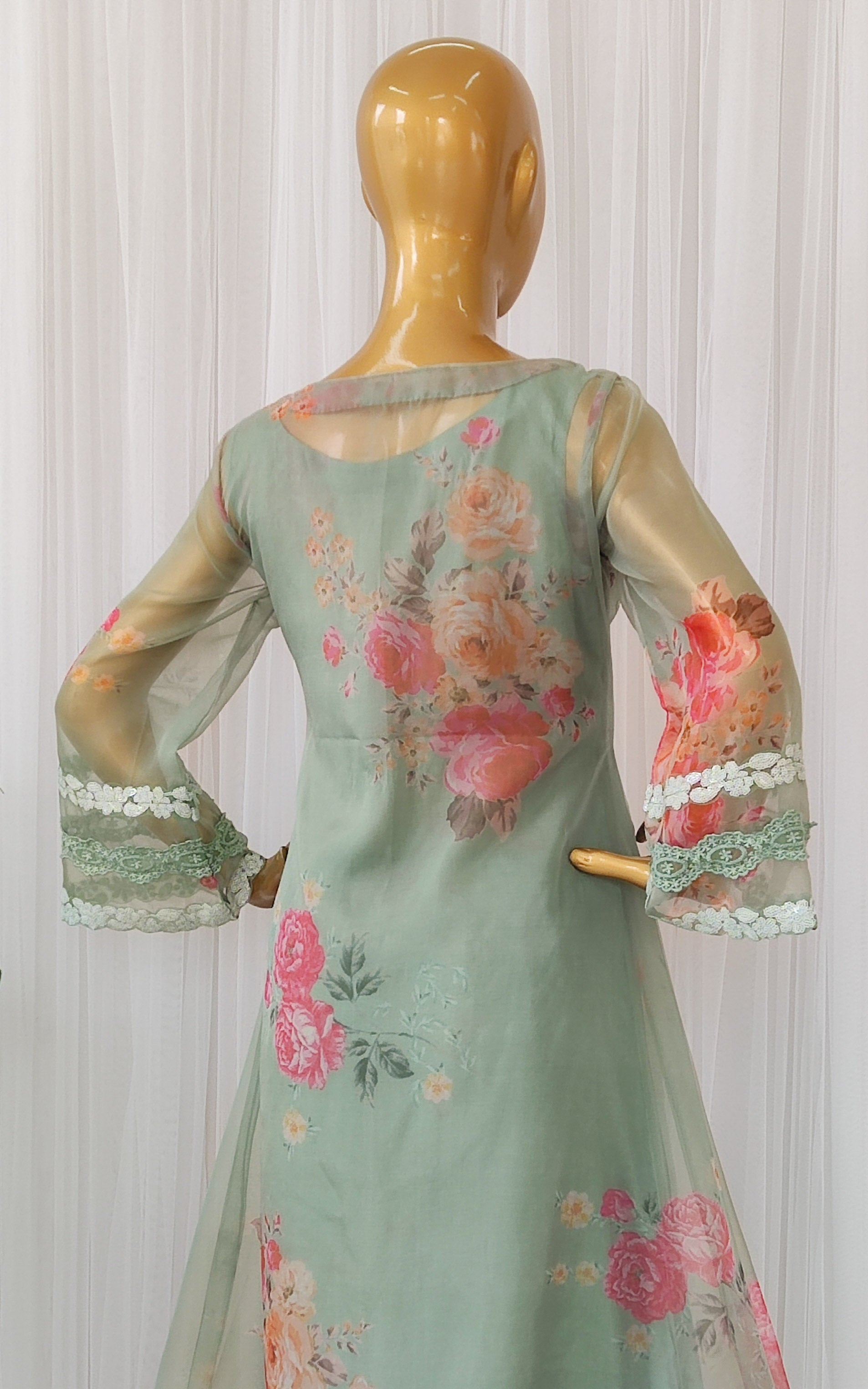 Sage Green Organza Co-Cord Set