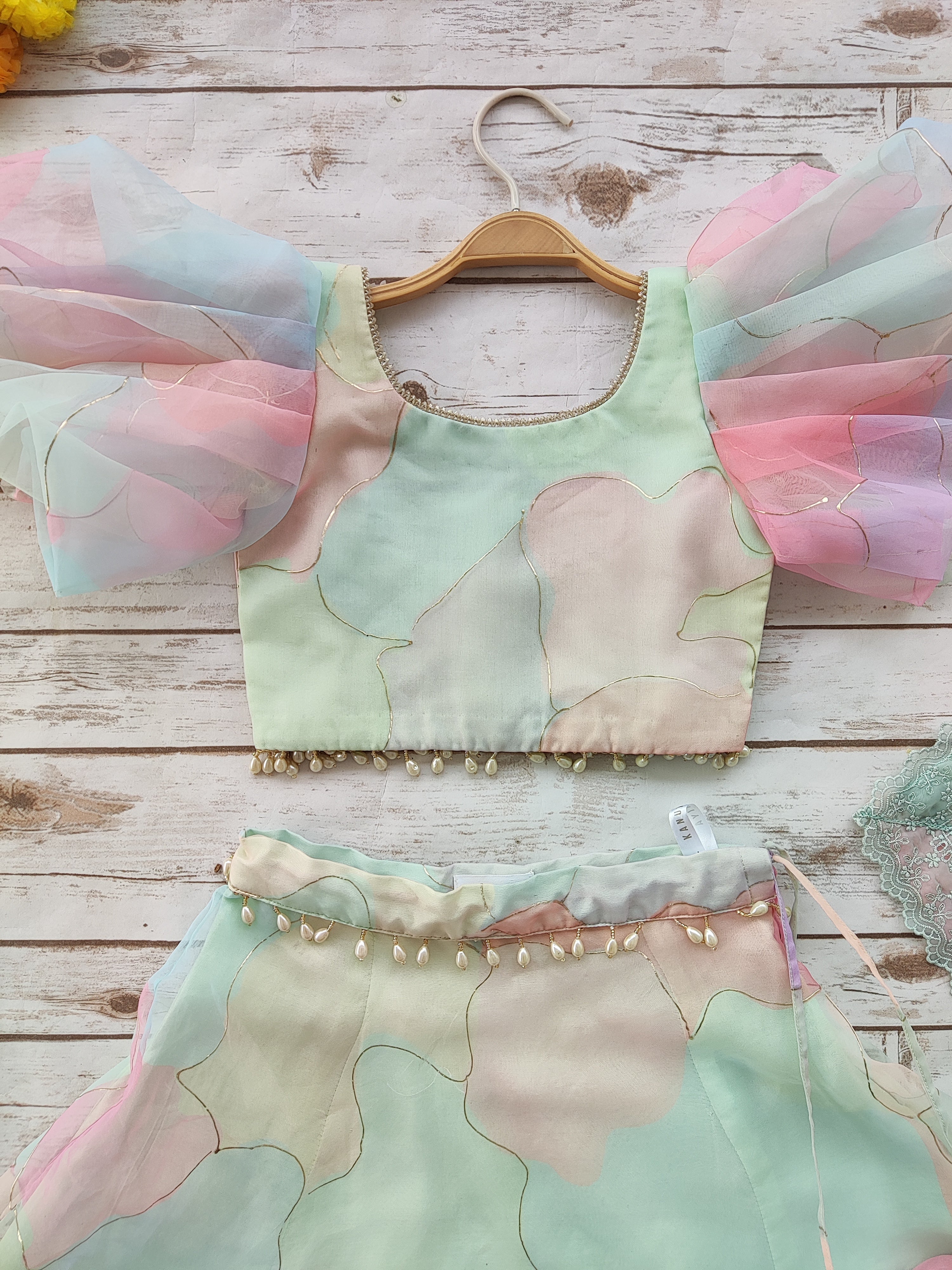 Candy Floss Pastel Dream Kids Lehenga