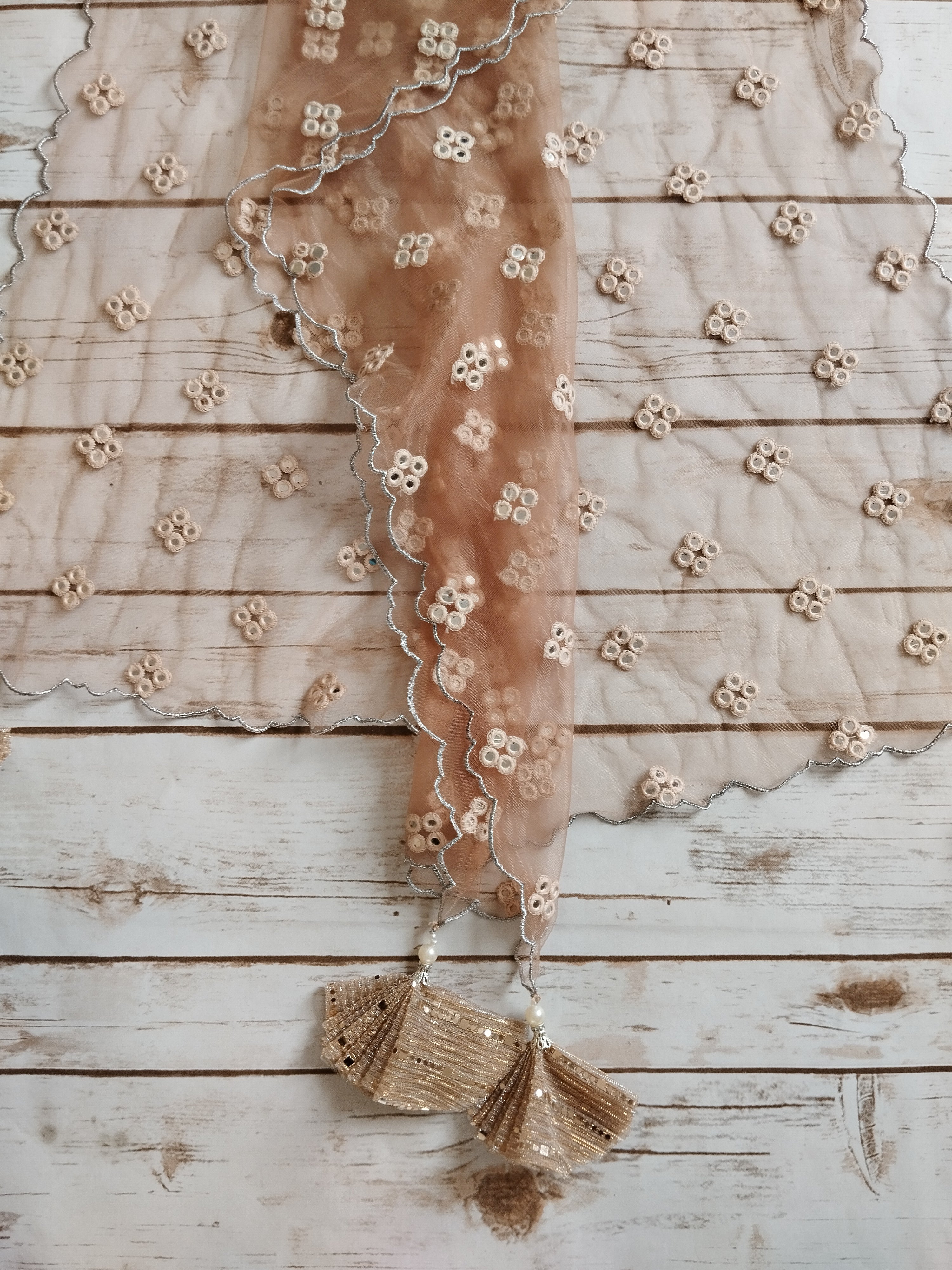 Old Rose Shimmer Kids Lehenga