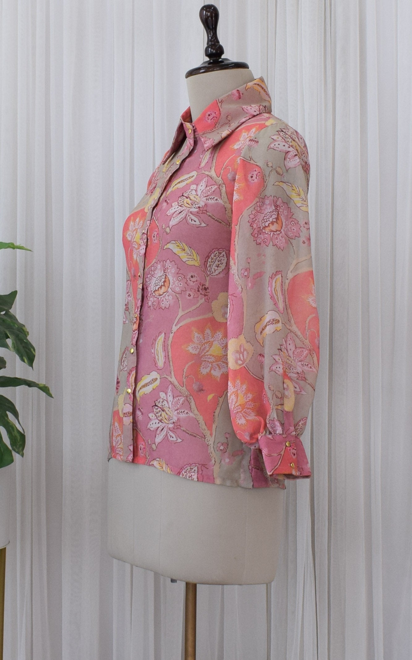 Multicolor Floral Printed Georgette Shirt