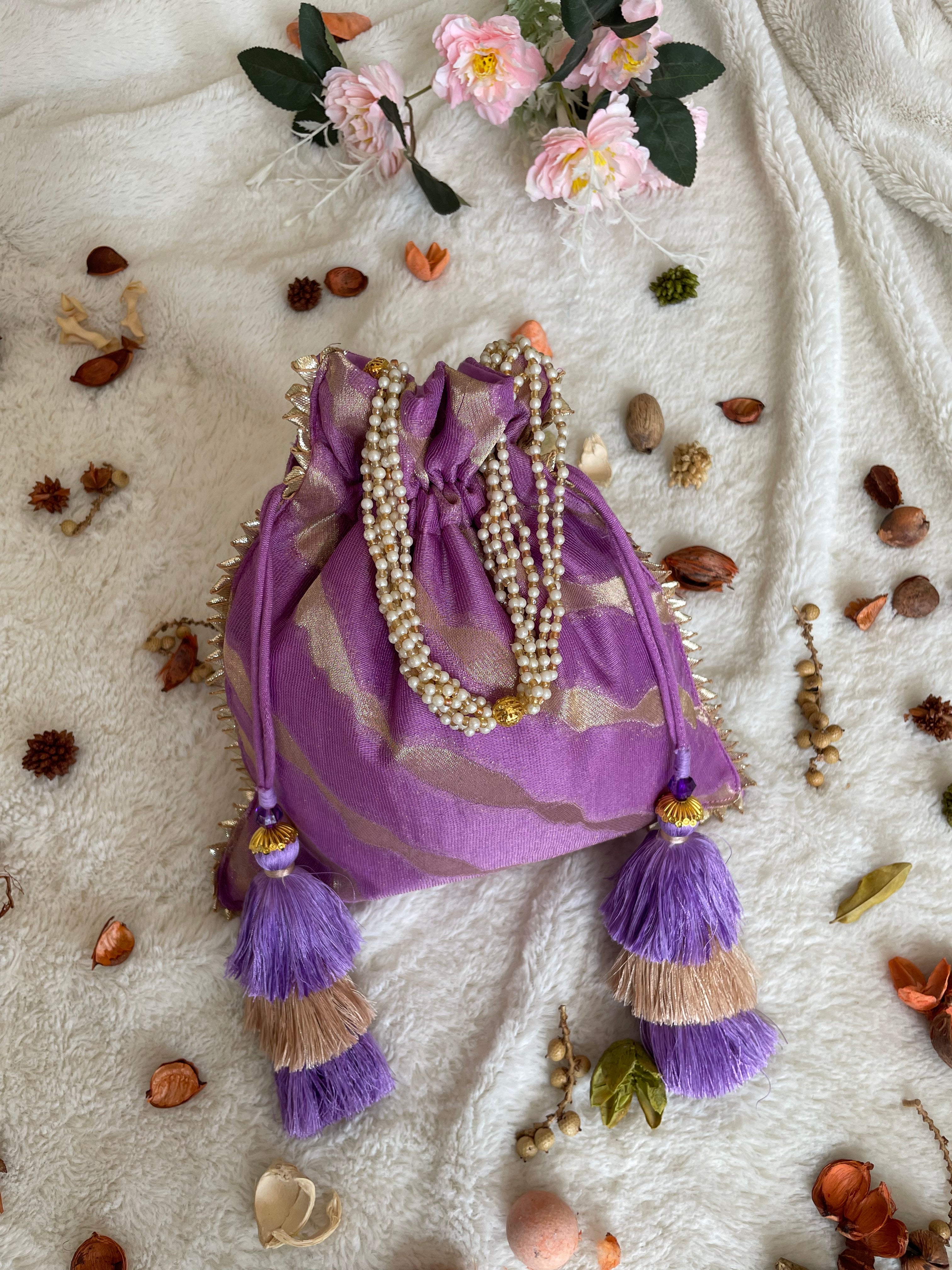 Lilac Potli Bag