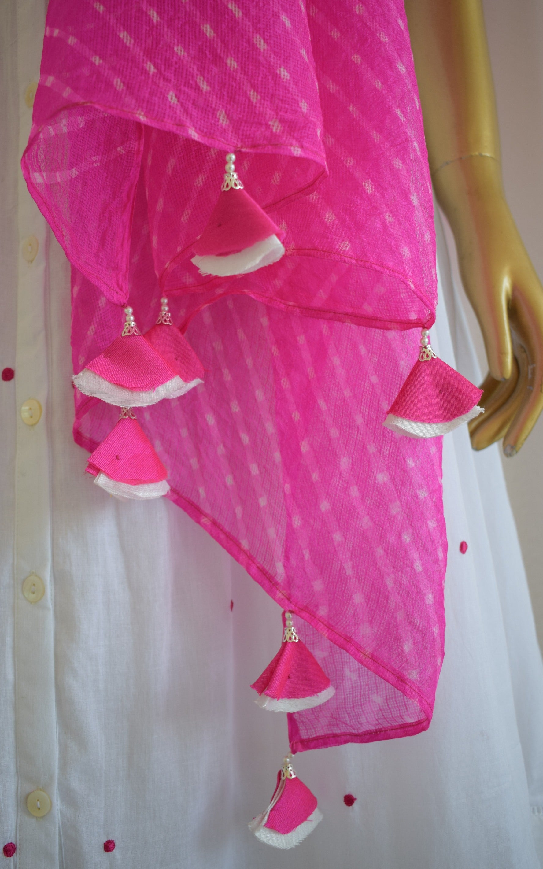 Rani Kota Silk Leheriya Dupatta