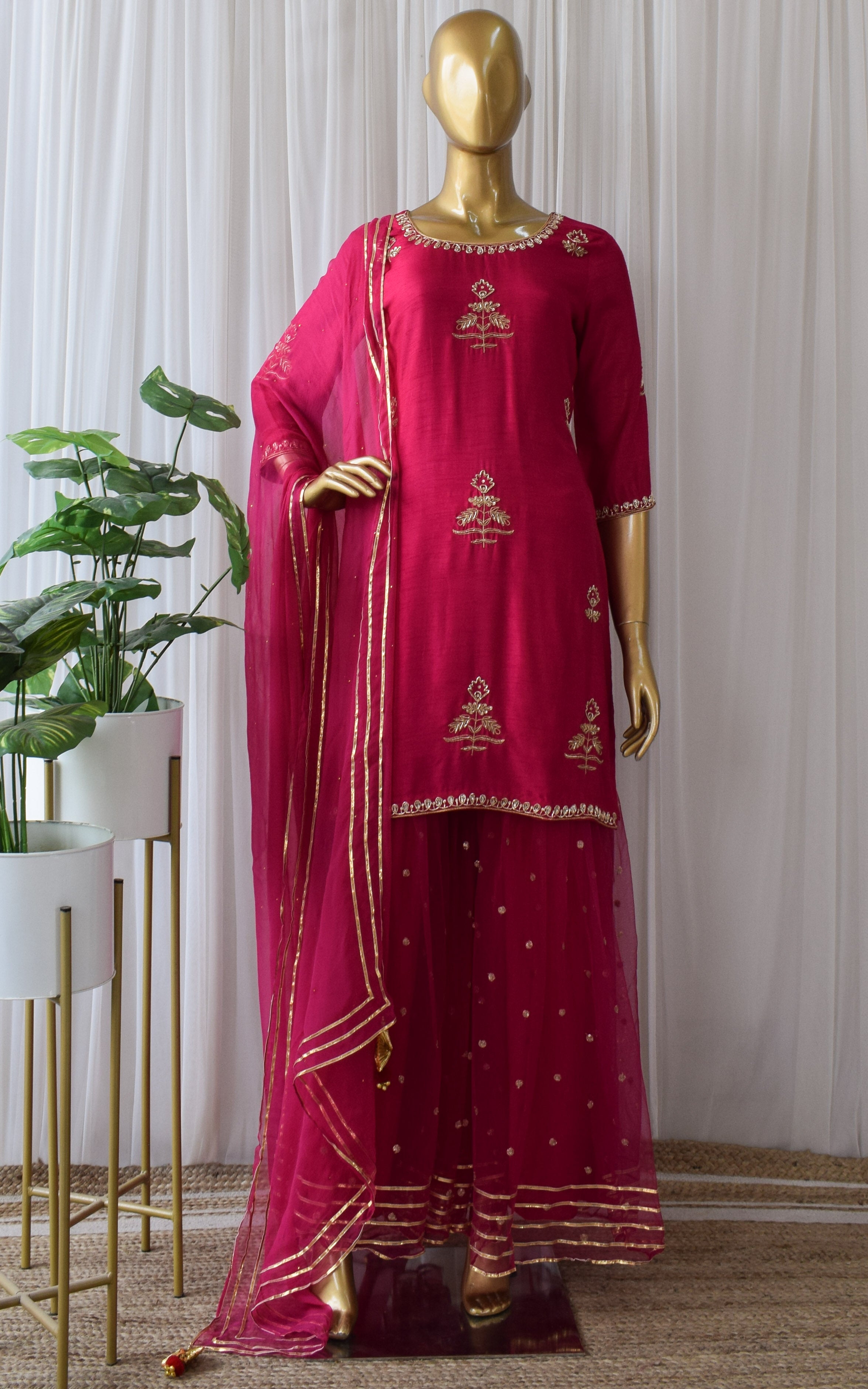 Rani Pink Sharara Set