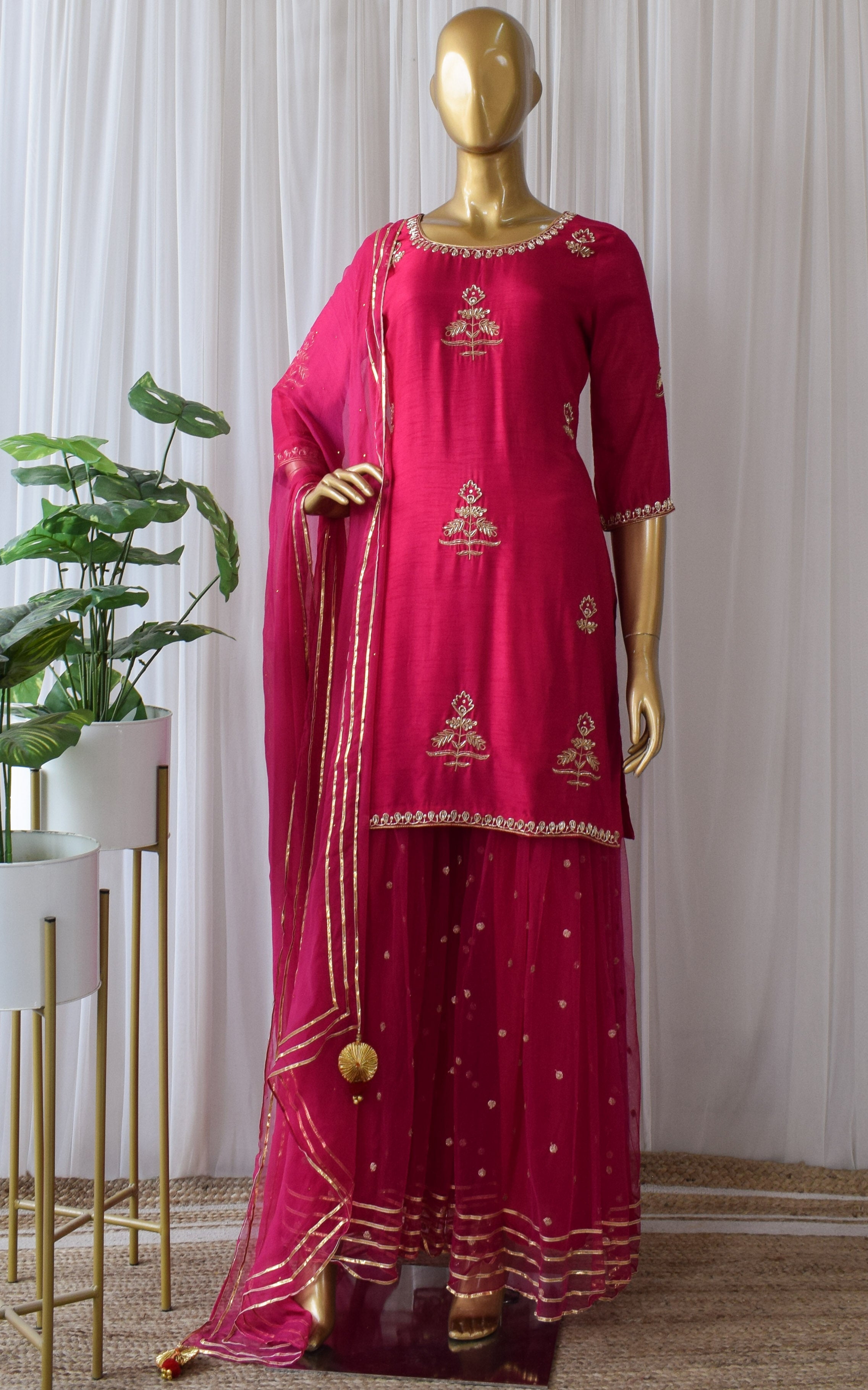Rani Pink Sharara Set
